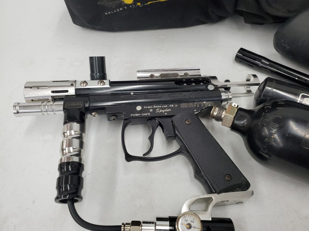 Java Spyder Compact Paintball Gun With Expansion Chamber Barrel Feeder