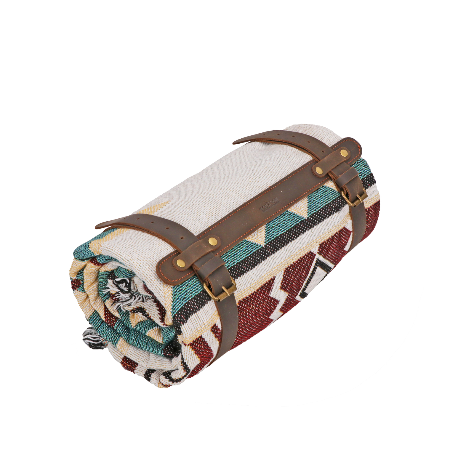 Leather Picnic Motorcycle Blanket Carry Handle Belt Bedroll Strap-Xmas Gift