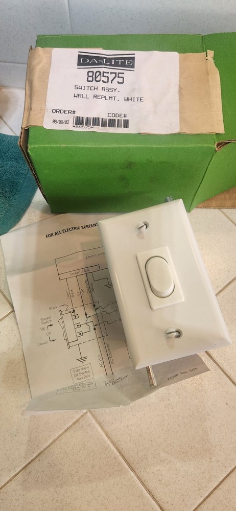 New Dalite 80575 Switch110vWhiteFreeShip !!