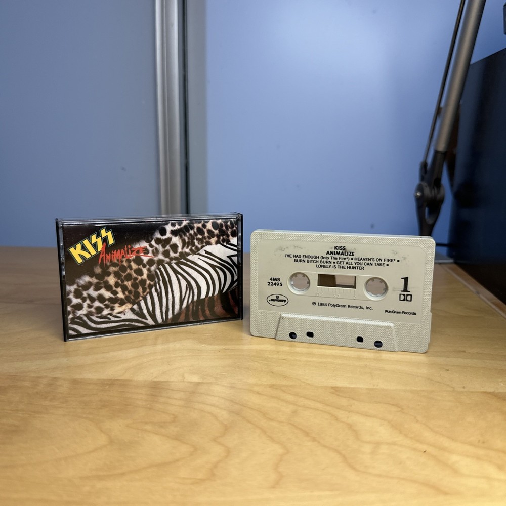 1984 KISS - ANIMALIZE Cassette Tape Columbia House CRC - Used