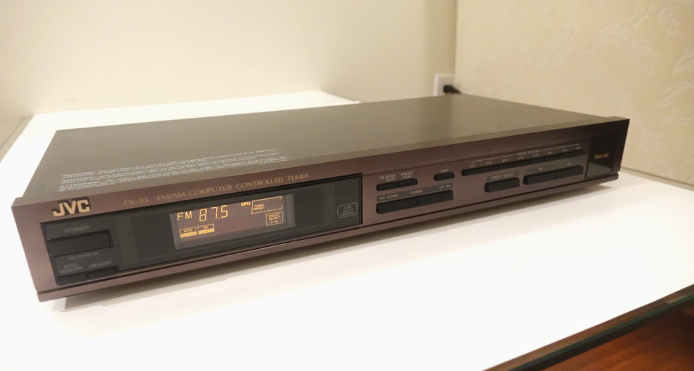 Vintage JVC FX-33 FX-33 FM/AM Stereo Computer Controlled Tuner Tested Working