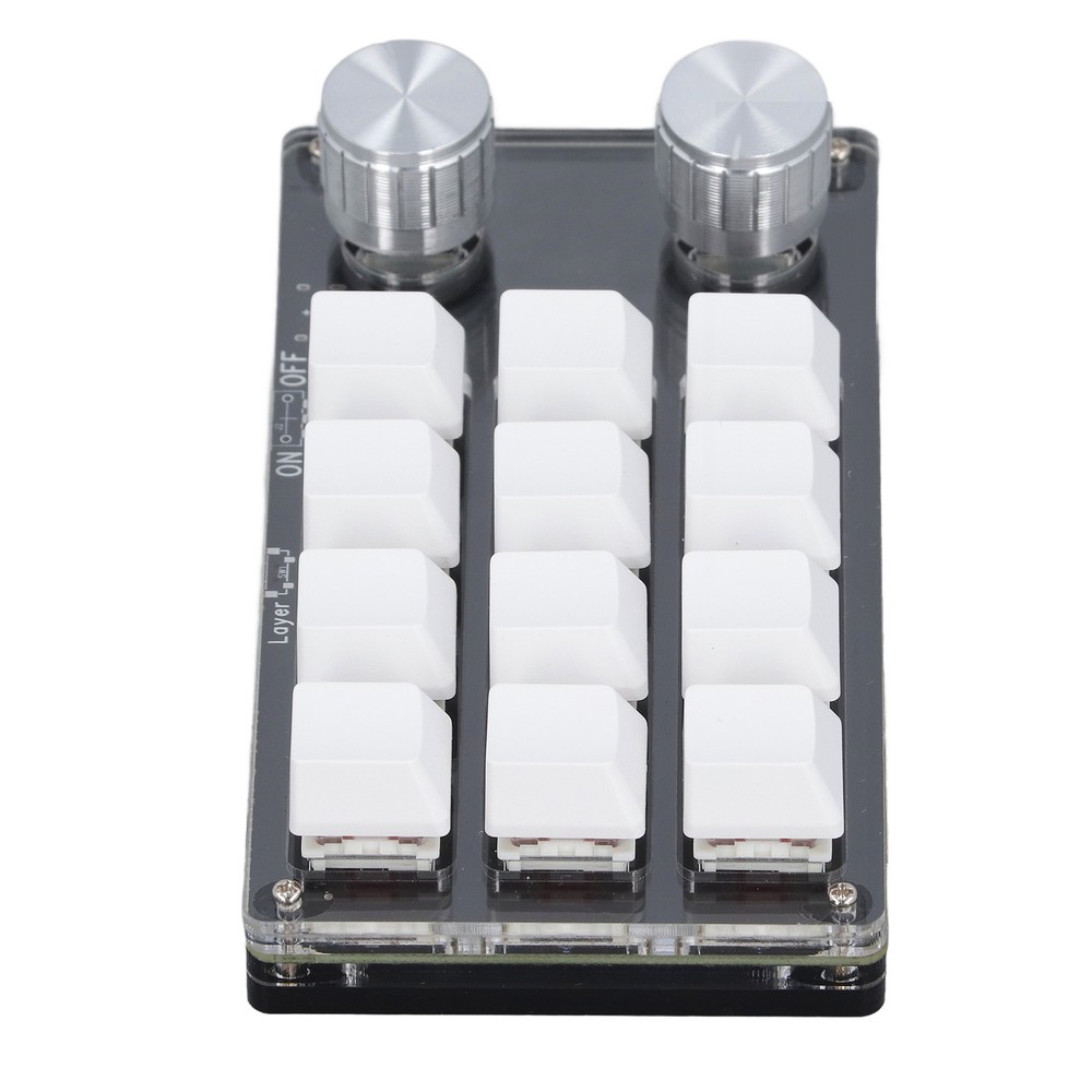 12 Key Knob Keyboard Programmable USB Dustproof Red Switch Mechanical New