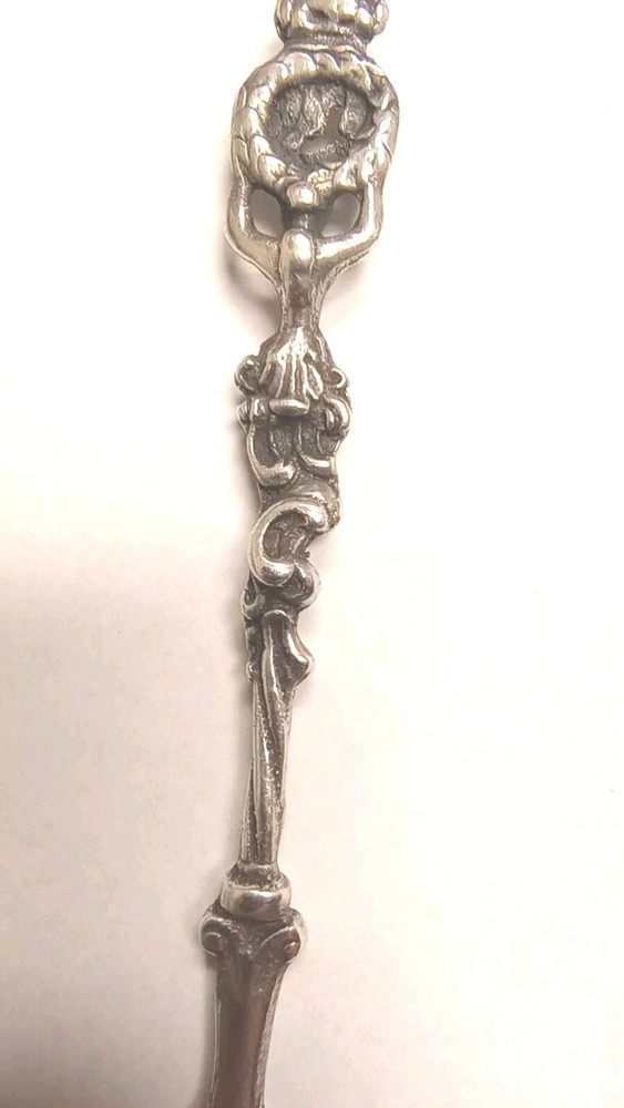 Antique Silver Olive Fork Lithuanian Arms Lithuania