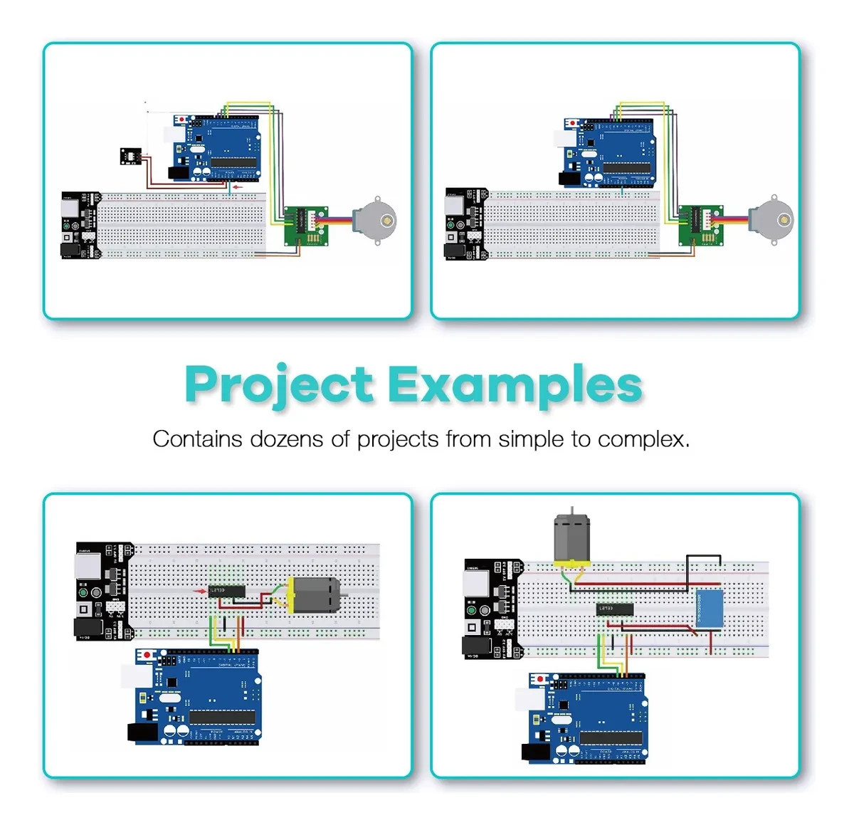 Hosyond UNO R3 Starter Kit Compatible with Arduino IDE Electronics Learning Kit