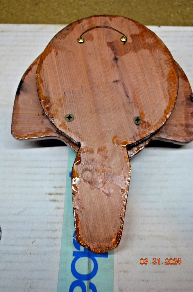 Cedar Turkey Tail Mount Plaque
