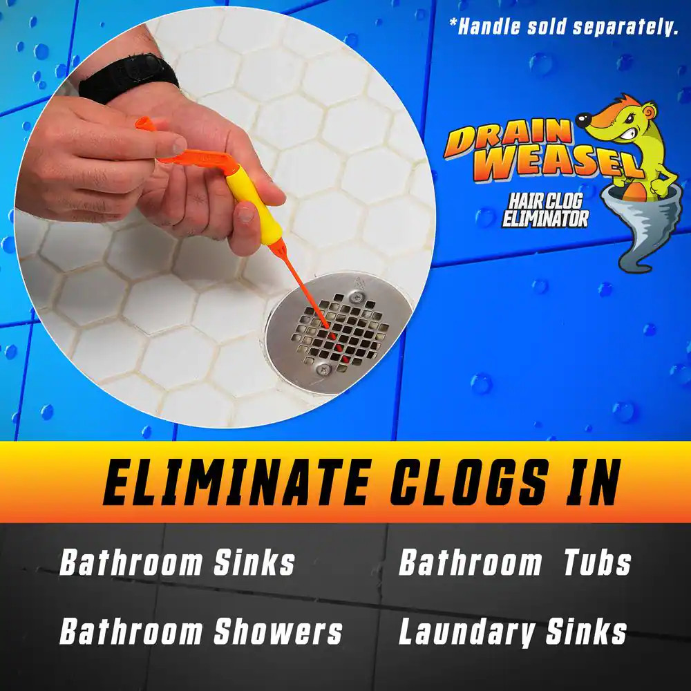 Drain Weasel Refill for Drain Cleaning (12-Pack)