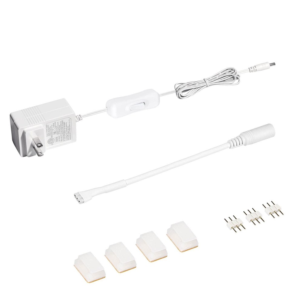 WOBANE Accessories Additional Strip Lights, 12W Adapter with DC white