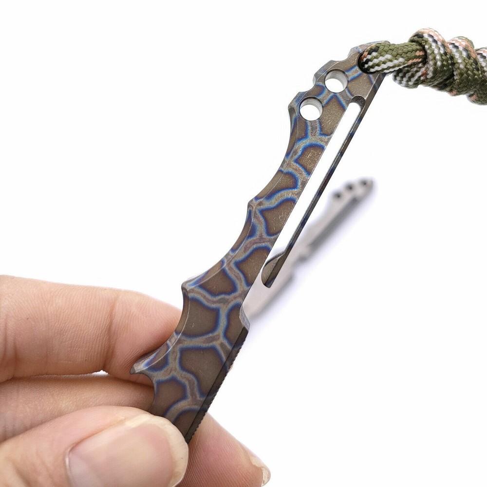 Solid Titanium Tactical Survival Multi Pocket Tool Pry Bar Crowbar Opener EDC