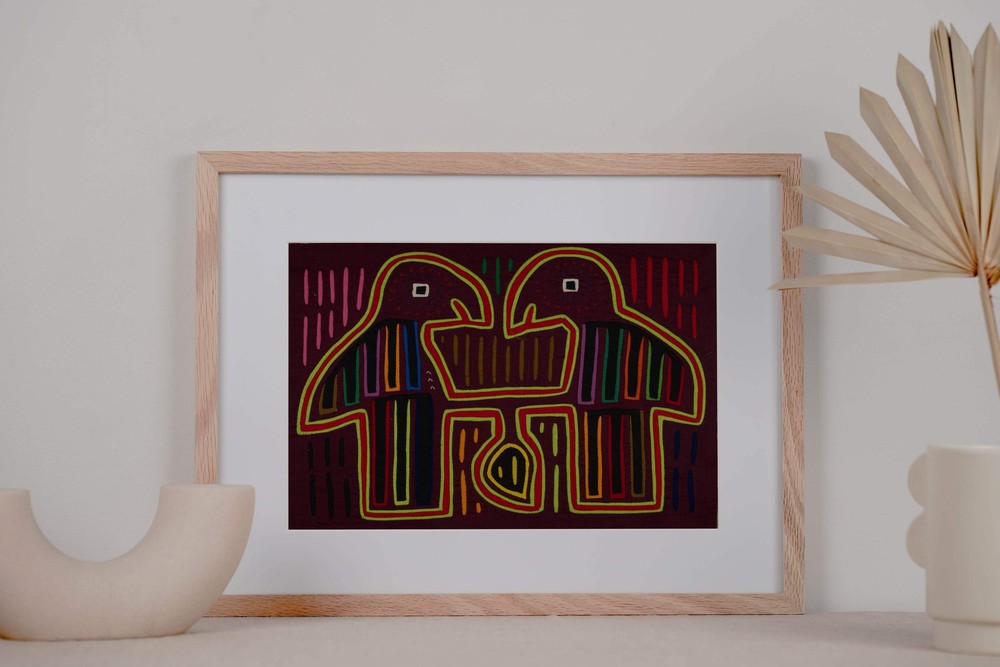 Traditional Multi-Color Let Us Talk Mola