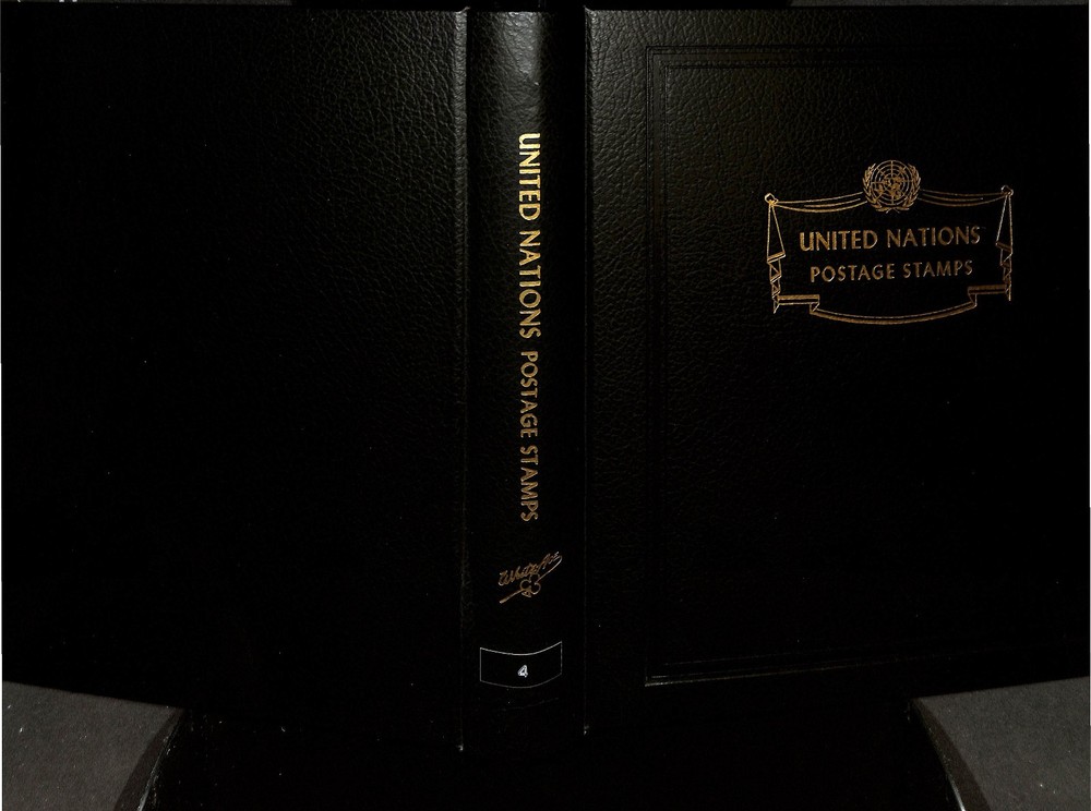Minkus Binder & Dustcase, 3 Ring, United Nations, Great Condition (BA)