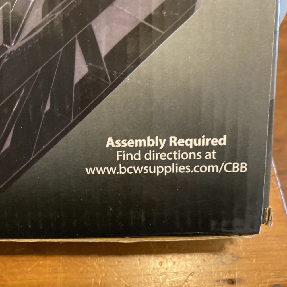 BCW Comic Book Storage Plastic Bin Stackable Boxes Black Holds 150