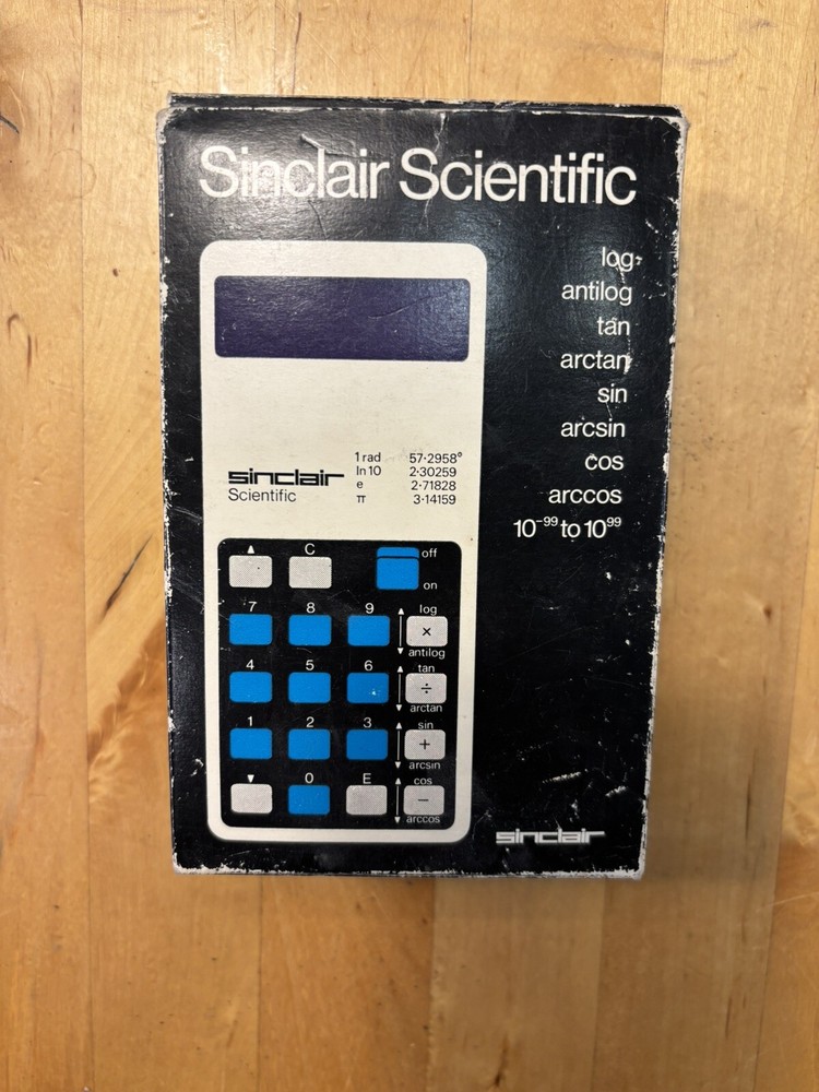Original Sinclair Scientific Calculator - with Case - Box - Instruction 1970’s