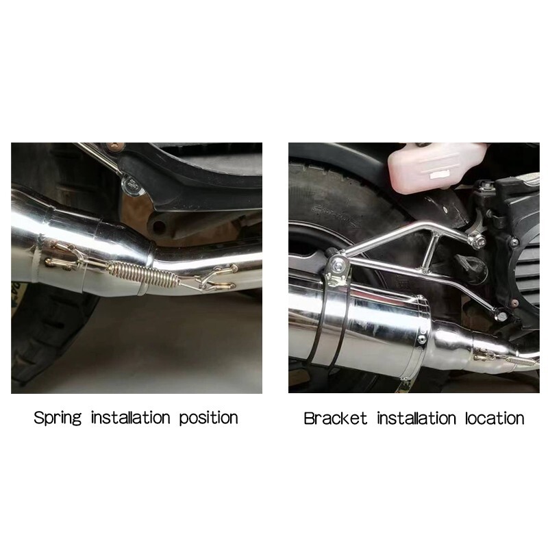 RUCKUS Exhaust Pipe Muffler Stainless Steel Motorcycle Scooter Honda AF58 ZOOMER