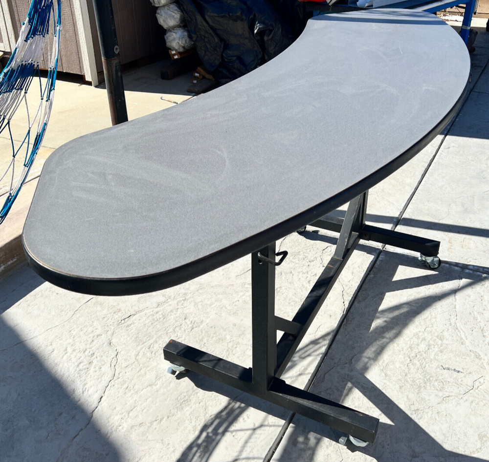 Work Table Adjustable Industrial Height Rolling, Wheel Locks 72-Inch or More