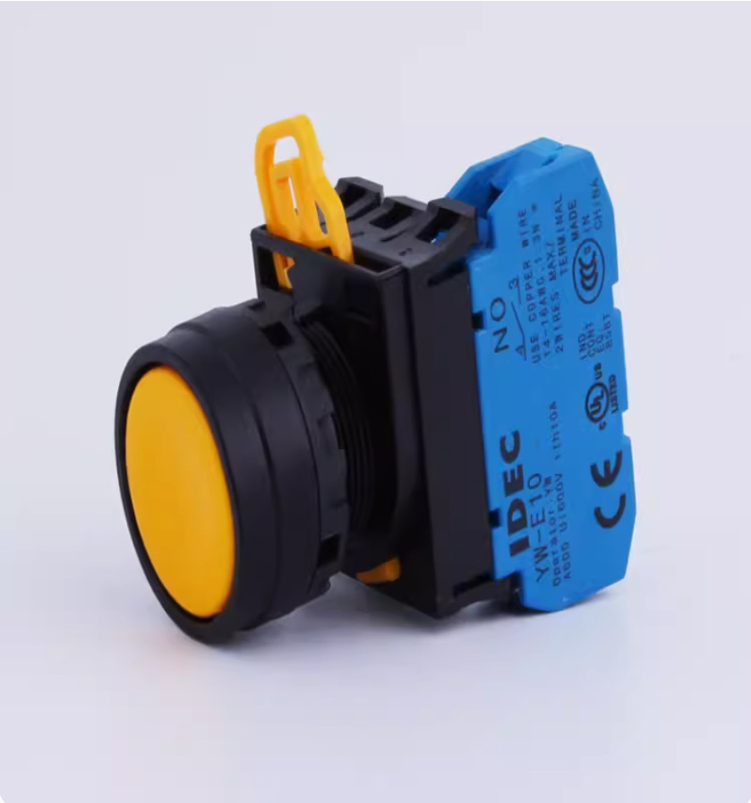1PC New IDEC Push button switch YW1B-M1E02W 2NC white #LL
