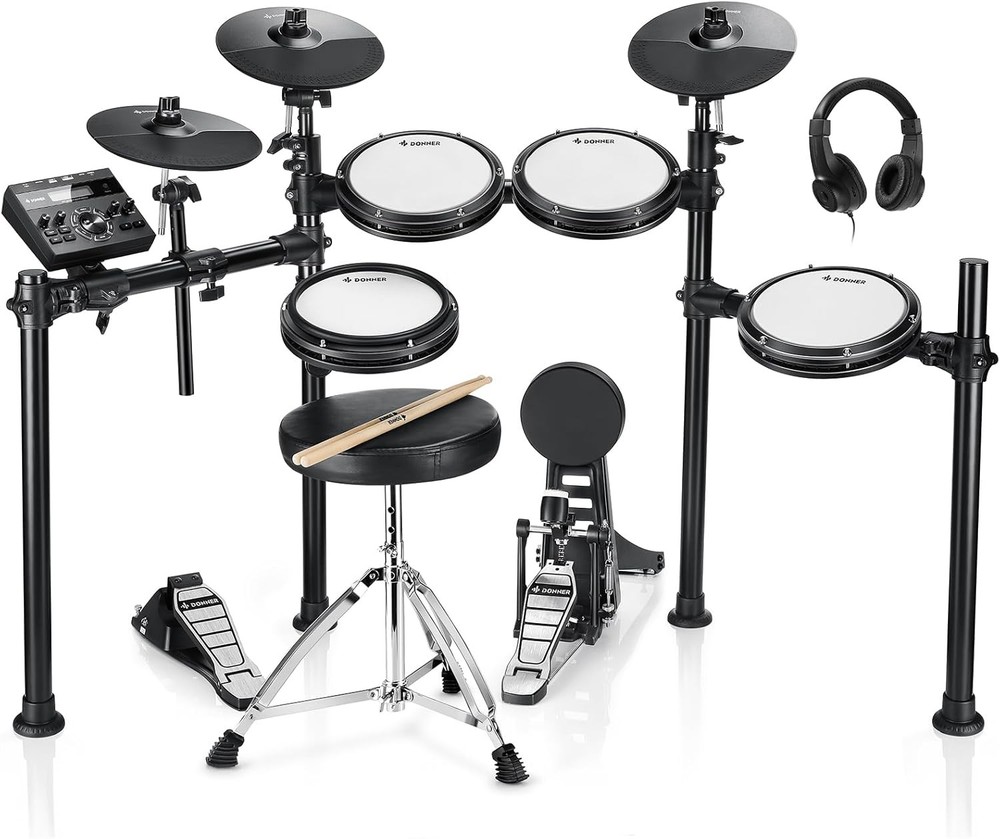 Electric Drum Kit with Mesh Pads