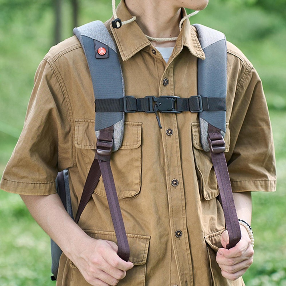 Secure Your Backpack with Adjustable Sternum Straps and Magnetic Buckle