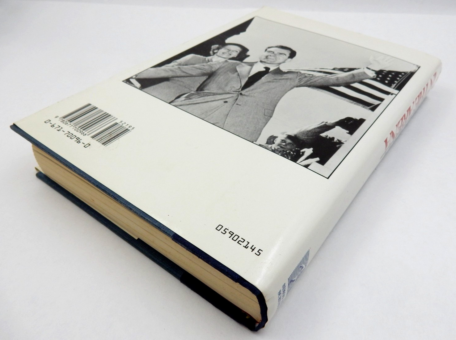 SIGNED PRESIDENT RICHARD NIXON HARDCOVER BOOK IN THE ARENA 1990 SIMON & SCHUSTER