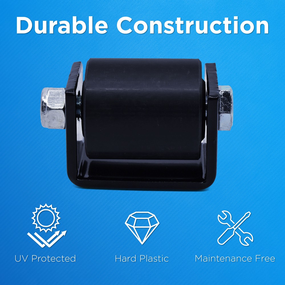 ALEKO set of 2 Side Rollers for Sliding Rolling Gate Roller Guide with Bracket