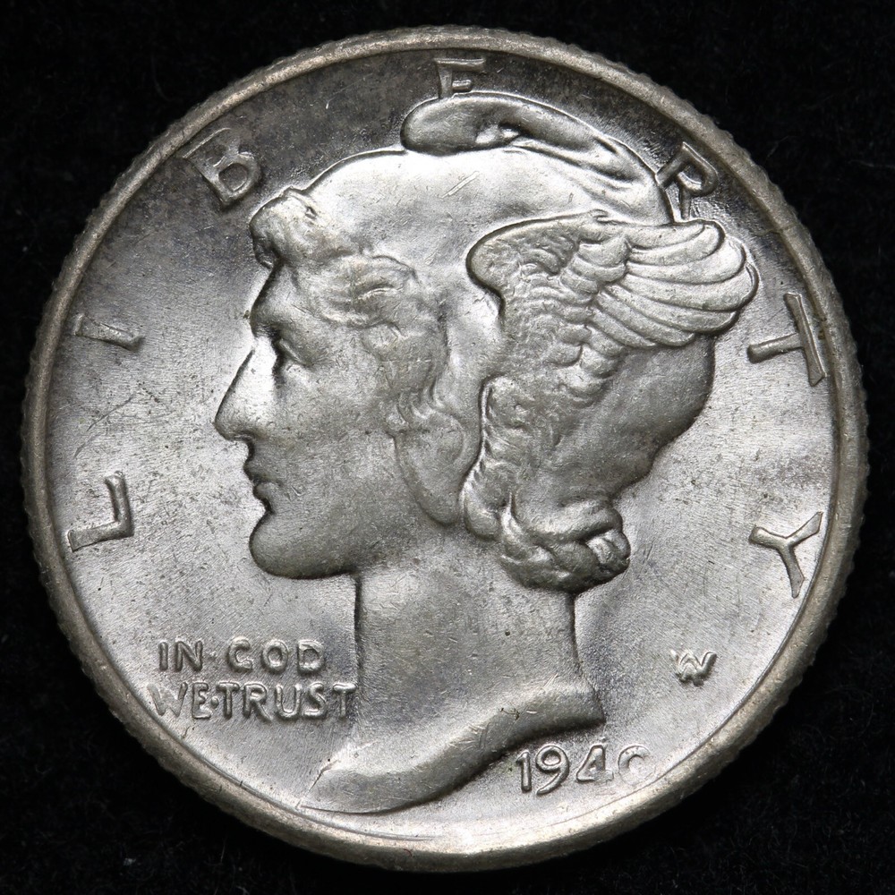 1940-S Mercury Silver Dime GEM BU *UNCIRCULATED* MS E292 T
