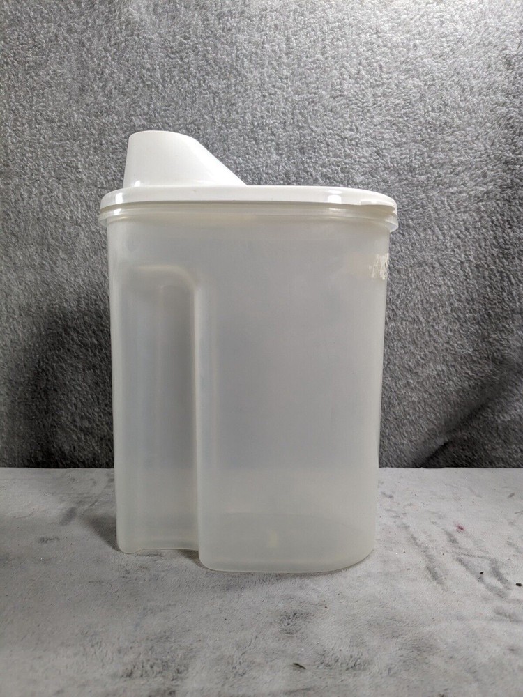 Décor Pour Spout Top Plastic Container 8" Tall