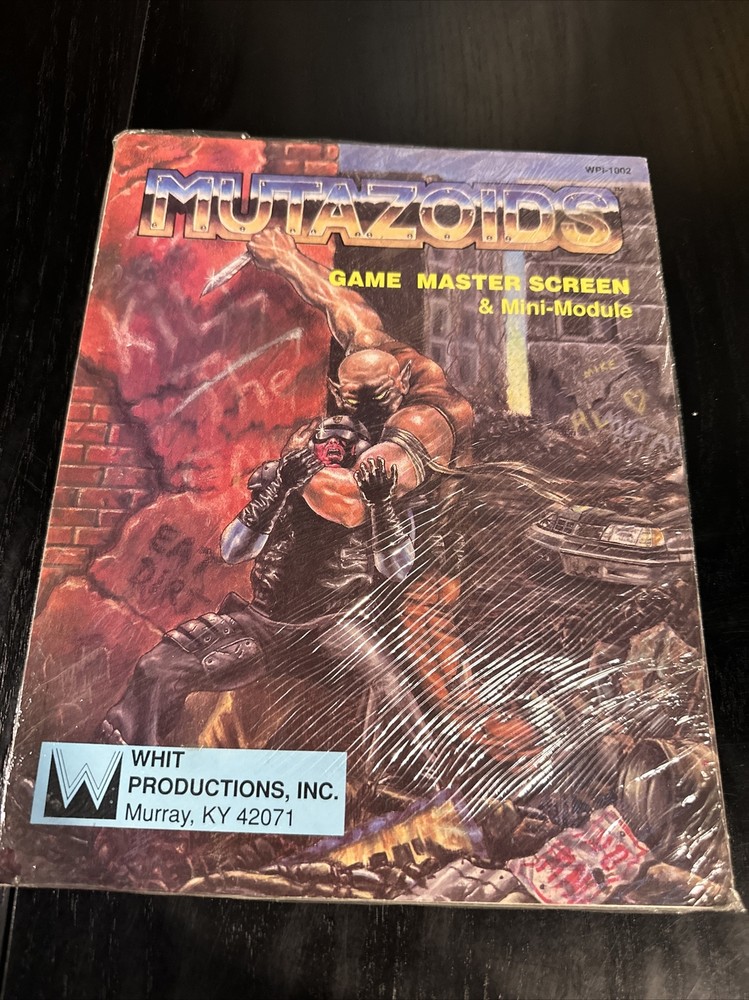 New Sealed Whit Pub Sci-Fi RPG Game Master Screen w/The Burning White Mutazoids