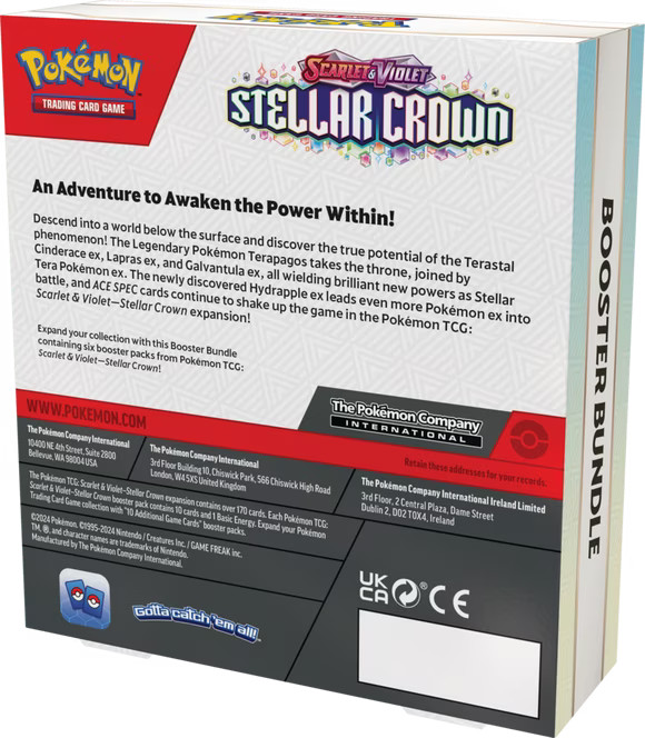 Pokemon TCG Stellar Crown Booster Bundle