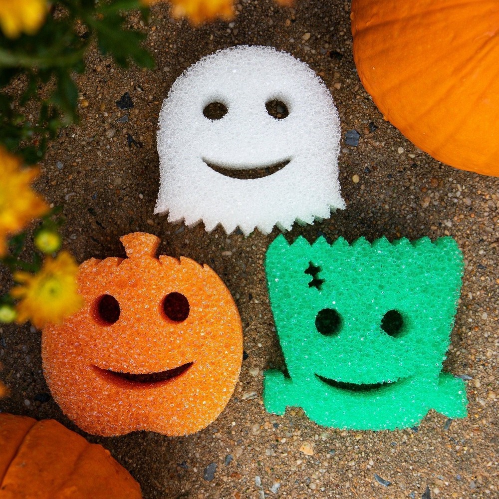 Scrub Daddy Halloween Edition Select-A-Shape Green Monster FlexTexture Scrubber