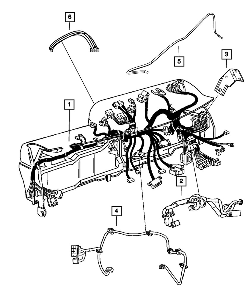 Genuine Mopar Instrument Panel Wiring 68084403AD