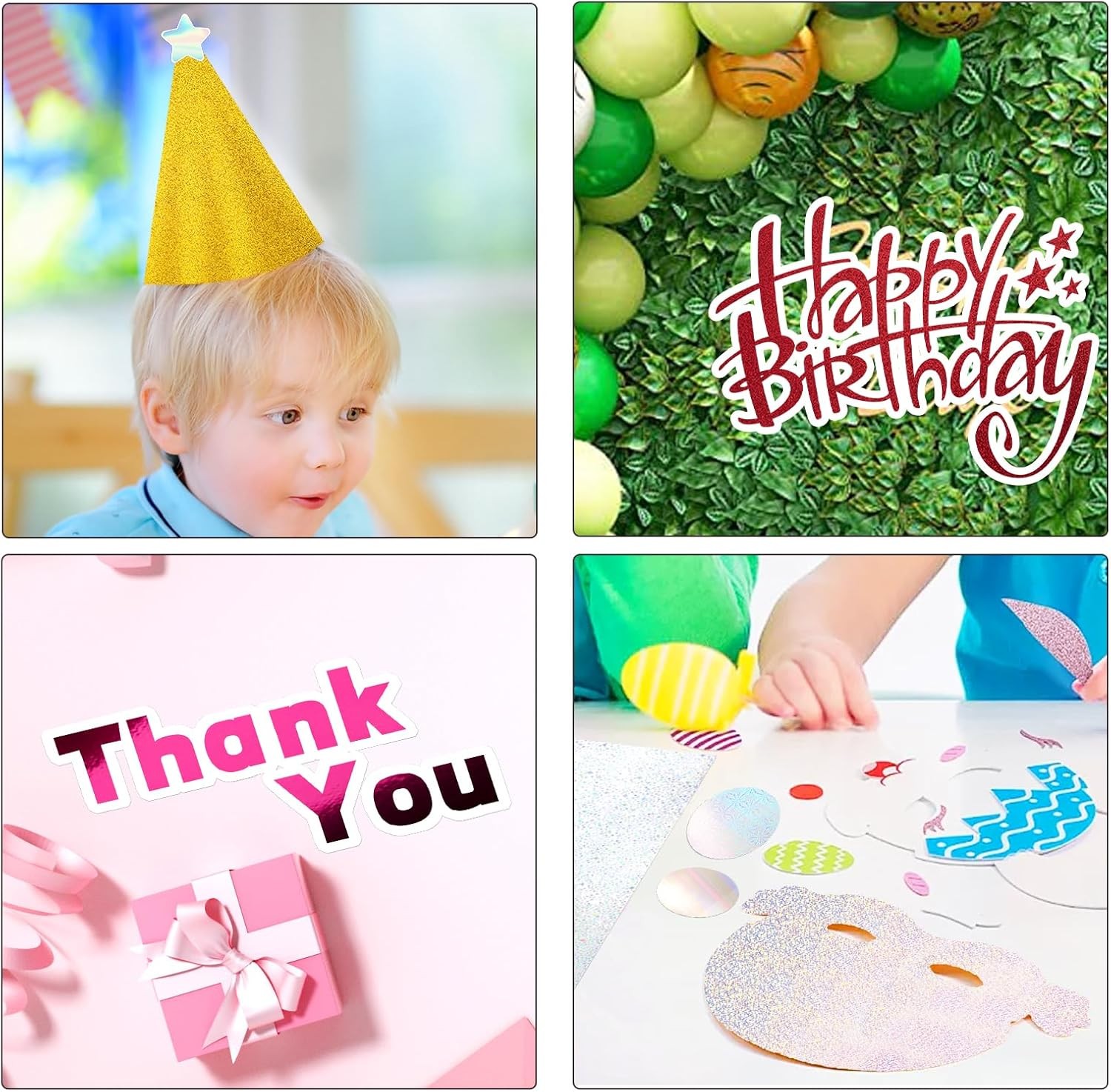 30 Pack Metallic Glitter Cardstock Paper Sheets, 6" x 8" Color Foil Mirror Shimm