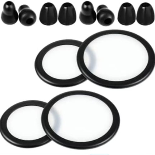 Comfortable Silicone Stethoscope Ear Tips & Replacement Diaphragms for All Ages