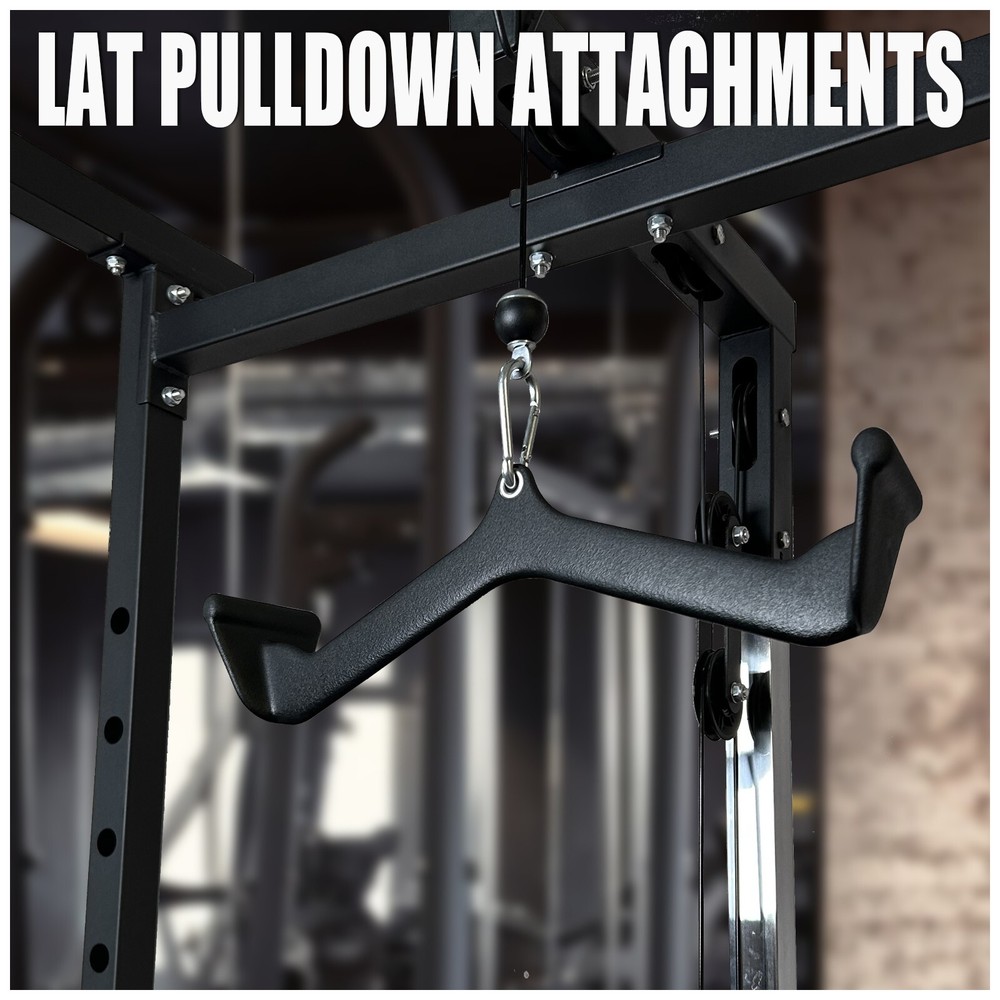 5PCS LAT Pulldown Bar Cable Machine Attachment Back Tricep Bar Strength Training