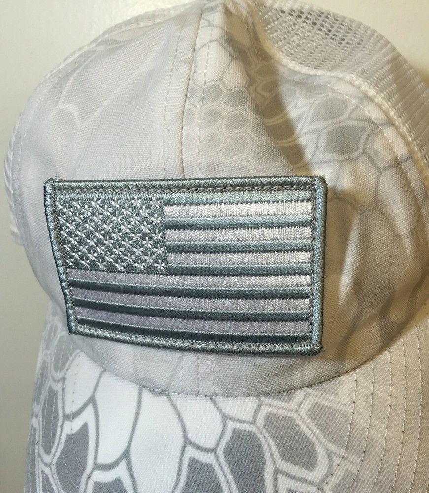 Subdued American Flag Patch for Kryptek Yeti Snow Camo