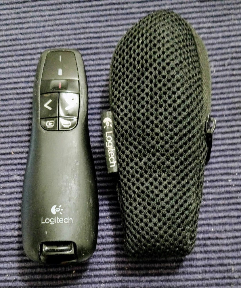 LOGITECH WIRELESS LASER POINTER REMOTE WITH CASE  **REMOTE & CASE ONLY** #60825