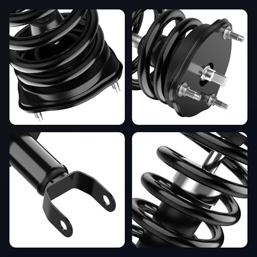 LEDKINGDOMUS Front Complete Strut Shocks and Coil Spring Assembly Compatible wit
