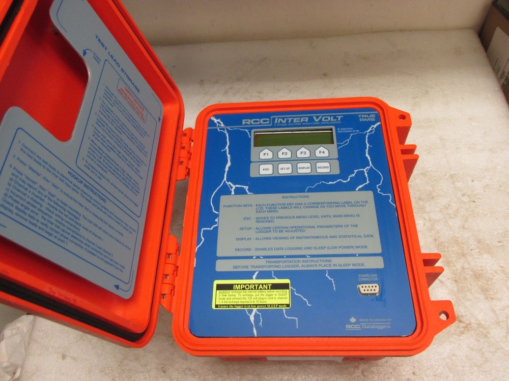 Voltage Analyzing Datalogger / Interlogger True Rms Rcc Tech