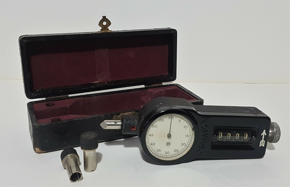 Vintage Probator Tachometer Tool - Cased