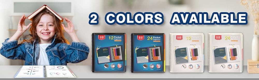 12 Poet Poly Project Organizer, Spiral Multi Poet Folder Organizer