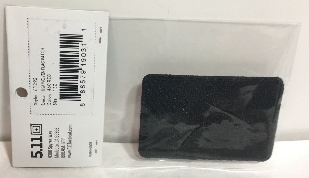 US Flag Always Be Ready 5.11 Tactical Hook & Loop Morale Patch NEW