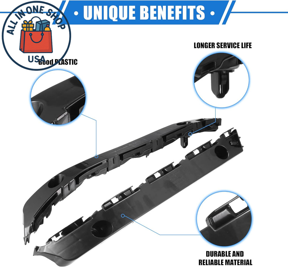 Front Bumper Brackets Support Fender Cover Left Right Side Replacement