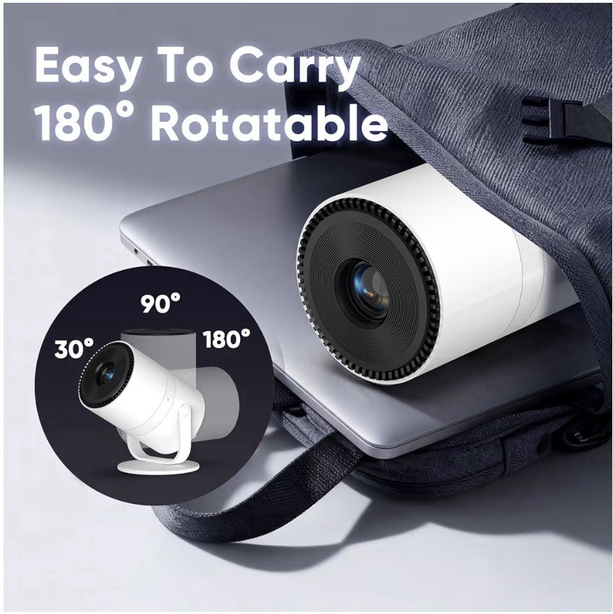 Smart Portable Mini Projector with WIFI and Bluetooth Compatible with Androids