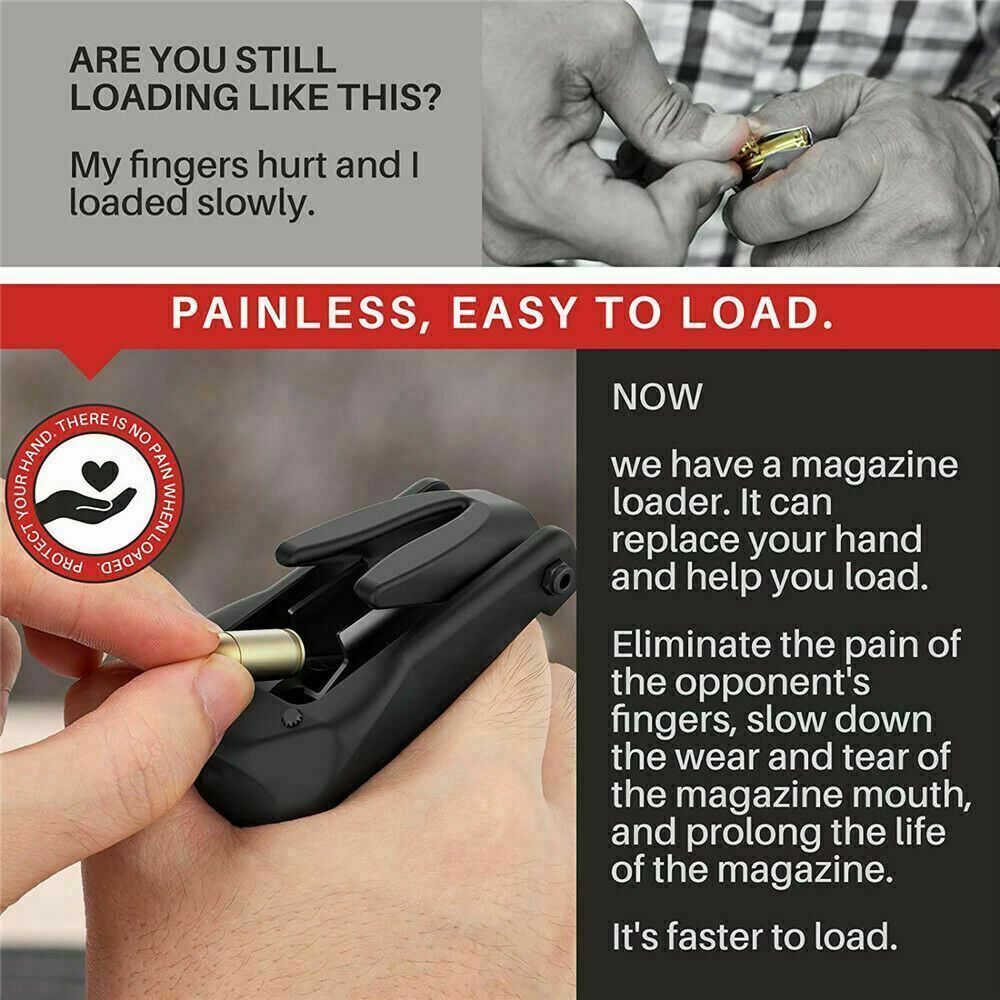 Original Raptor Universal Pistol Speed Loader for Magazines from .380 9mm-45 ACP