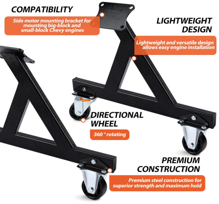 LS Engine Rolling Storage Stand w/ Caster Wheels 2PCS