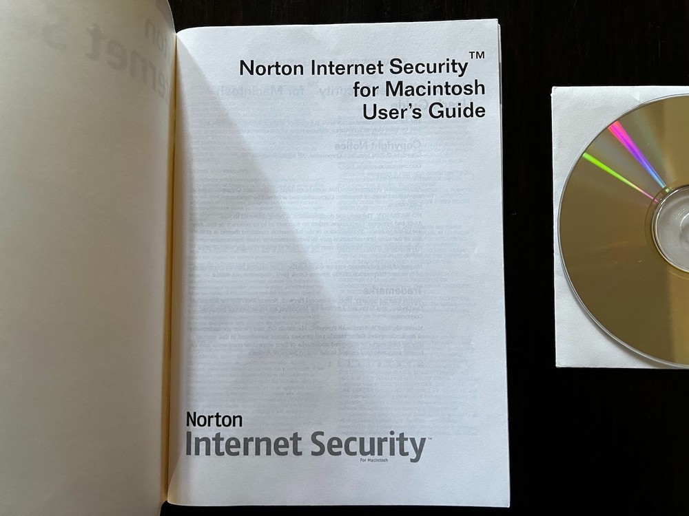 Norton Internet Security for Mac (year 2000)