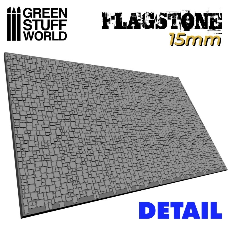 Rolling Pin - Flagstone 15mm - Scale HO textured train modelling diorama