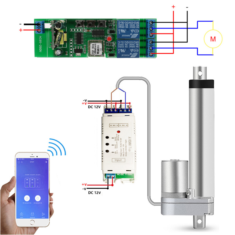 Smart WIFI Remote Controller Switch for Linear Actuator Smartphone App Control