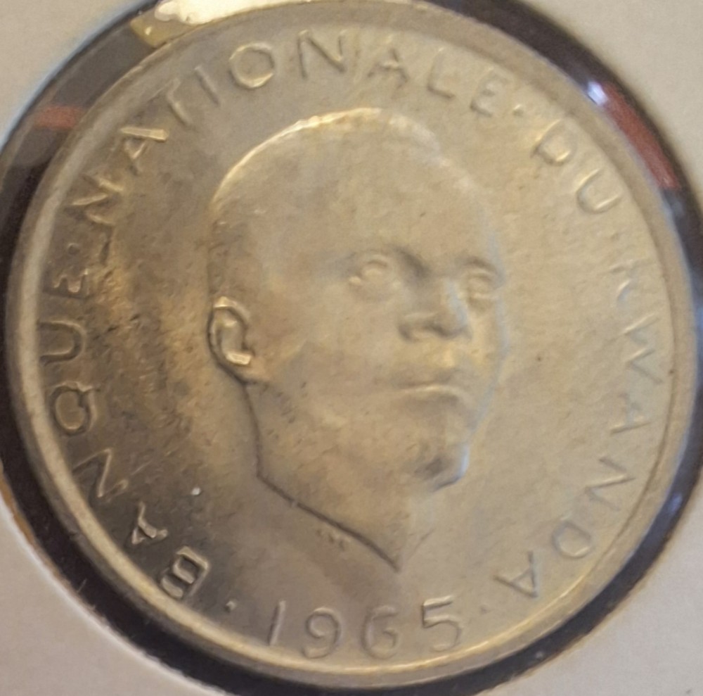 Rwanda 1 Franc 1965 UNC