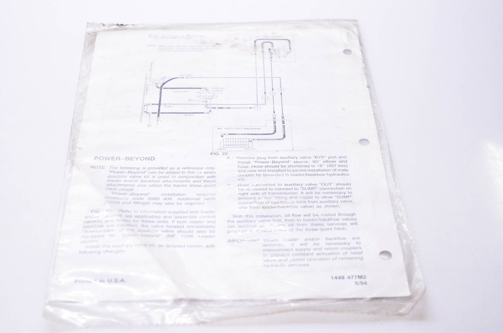 Installation Instructions Auxiliary Control Valve & Couplers