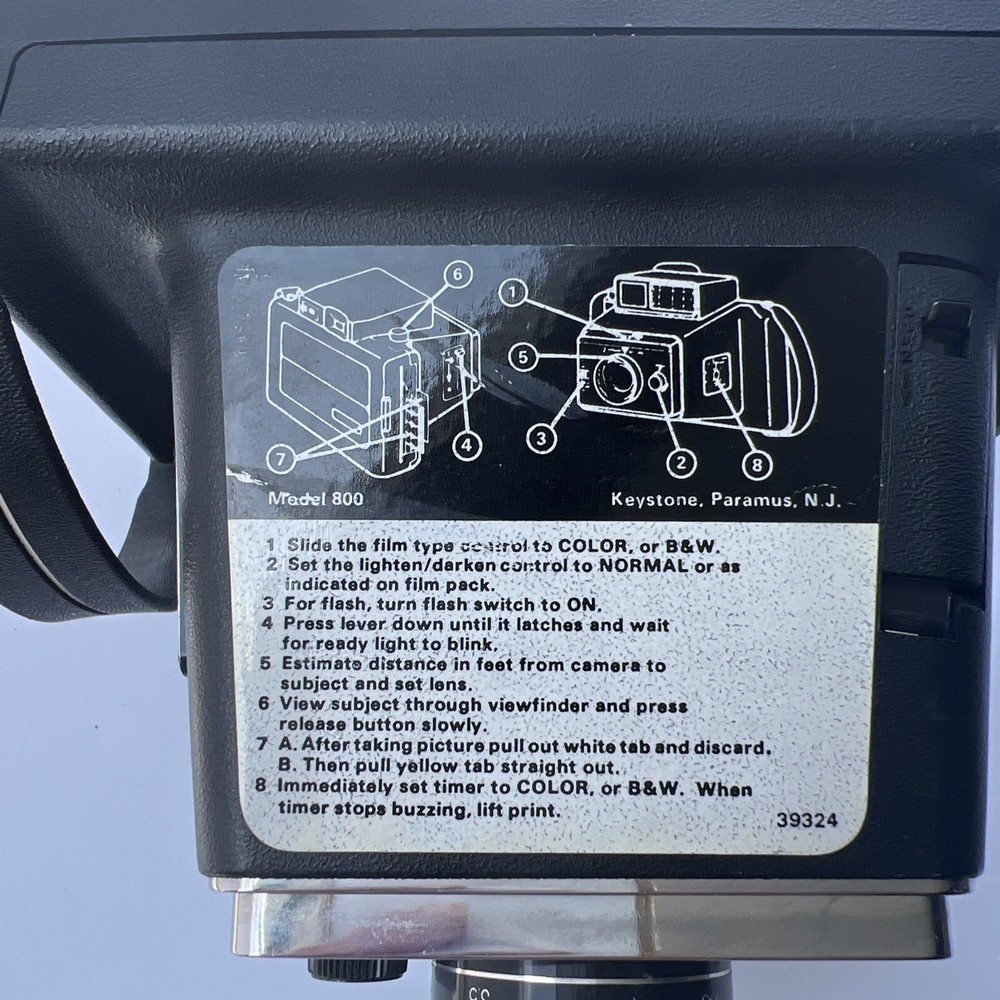 Keystone 60 Second Everflash Instant Film Camera Model 800