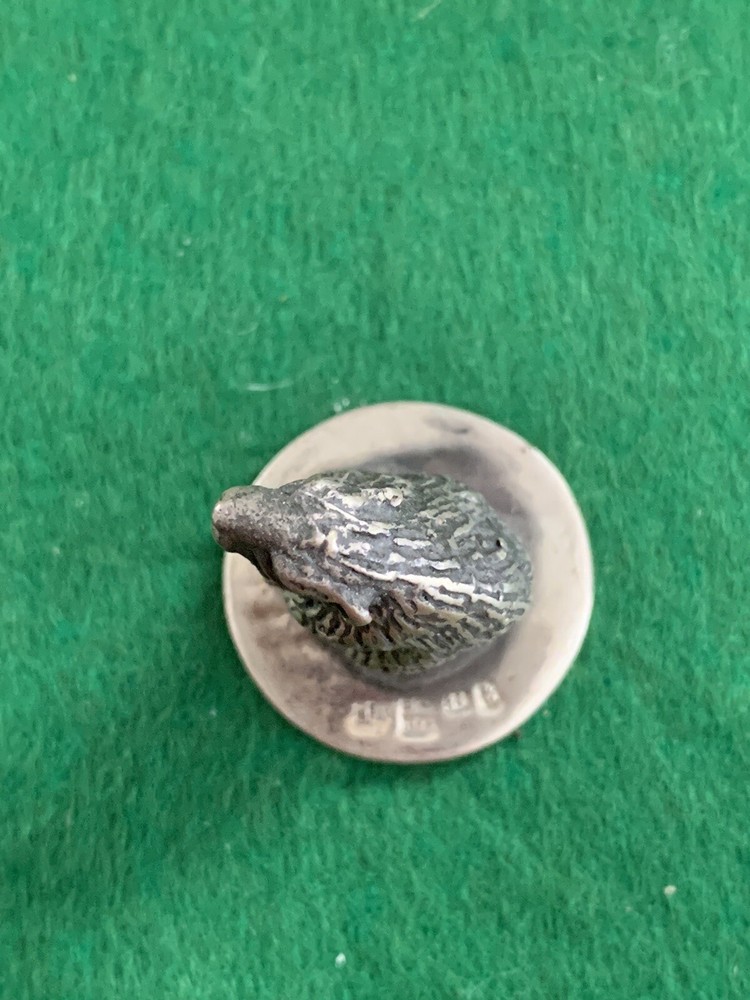 Hallmarked 1873 84 Russian Solid Silver Beaver Statue